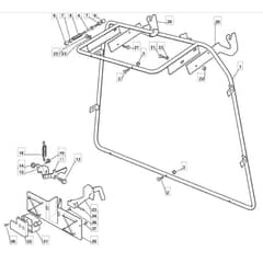 1436H - 2006 - 299961383/MO6 - Mountfield Ride On Mower Grasscatcher Diagram