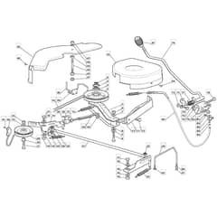 1436H - 2002-2006 - 299961383/MOE - Mountfield Ride On Mower Engagement Diagram