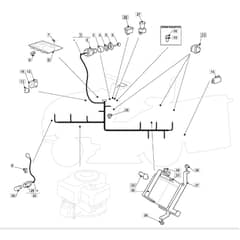 1436H - 2008 - 299964383/BM8 - Mountfield Ride On Mower Electrics Diagram