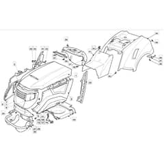 1436H - 2007 - 299964383/ME7 - Mountfield Ride On Mower Body Diagram