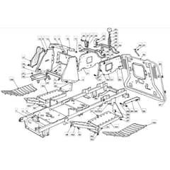 1436H - 2007 - 299964383/ME7 - Mountfield Ride On Mower Chassis Diagram
