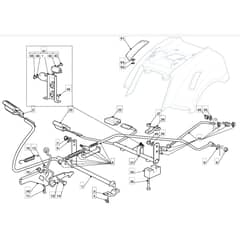 1436H - 2007 - 299964383/ME7 - Mountfield Ride On Mower Controls Diagram