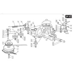1436H - 2007 - 299964383/MO7 - Mountfield Ride On Mower Transmission Diagram