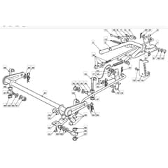 1436H - 2008 - 299964383/UM8 - Mountfield Ride On Mower Deck Lifting Diagram