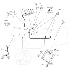 1436H - 2008 - 299964383/UM8 - Mountfield Ride On Mower Electrics Diagram