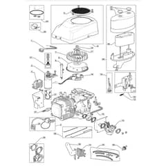 1436H - 2008 - 299964383/UM8 - Mountfield Ride On Mower Engine TRE0701 Diagram