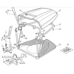 1436H - 2008 - 299964383/UM8 - Mountfield Ride On Mower Grasscatcher Diagram