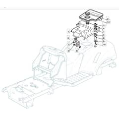 1436H - 2008 - 299964483/UM8 - Mountfield Ride On Mower Fuel Tank Diagram