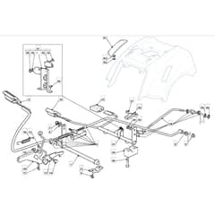 1436H - 2012-2013 - 2T0420283/MFR - Mountfield Ride On Mower Controls Diagram