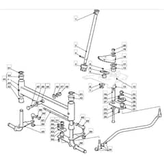 1436H - 2012-2013 - 2T0420283/MFR - Mountfield Ride On Mower Steering Diagram