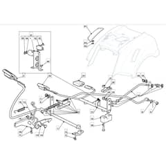 1436H - 2009 - 2T2642483/UM9 - Mountfield Ride On Mower Controls Diagram