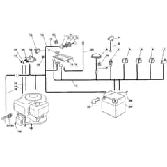 1436M - 2002 - 13-2651-12 - Mountfield Ride On Mower Electrics Diagram