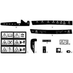 1436M - 2002 - 13-2651-12 - Mountfield Ride On Mower Labels Diagram
