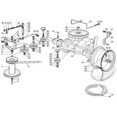 1436M - 2004 - 13-2651-14 - Mountfield Ride On Mower Transmission Diagram