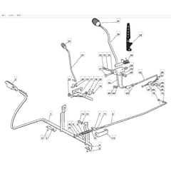 1436M - 2005 - 13-2651-15 - Mountfield Ride On Mower Controls Diagram