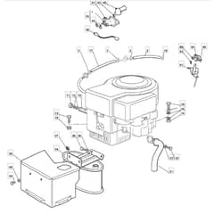 1436M - 2002-2005 - 299951333/MOU - Mountfield Ride On Mower B&S Engine Diagram