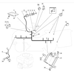 1436M - 2008 - 299954383/BM8 - Mountfield Ride On Mower Electrics Diagram