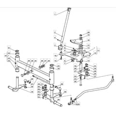 1436M - 2008 - 299954383/BM8 - Mountfield Ride On Mower Steering Diagram