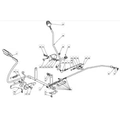 1436M - 2008 - 299954383/UM8 - Mountfield Ride On Mower Controls Diagram