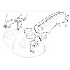 1436M - 2008 - 299954383/UM8 - Mountfield Ride On Mower Guards Diagram