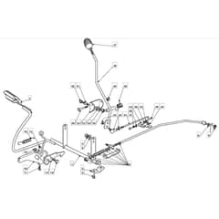 1436M - 2008 - 299954483/UM8 - Mountfield Ride On Mower Controls Diagram