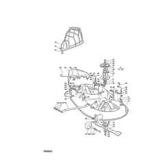 1438M - 2003 - 13-2656-13 - Mountfield Ride On Mower 98cm Deck Diagram