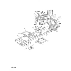 1438M - 2006 - 13-2673-11 - Mountfield Ride On Mower Chassis Diagram