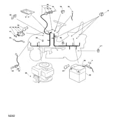 1438M - 2006 - 13-2673-11 - Mountfield Ride On Mower Electric Equipment Diagram