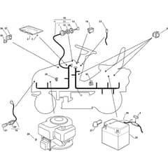 1438M - 2007 - 13-2673-12 - Mountfield Ride On Mower Electric Equipment Diagram