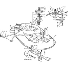 1438M - 2008 - 299958383/BM8 - Mountfield Ride On Mower Cutting Plate Diagram