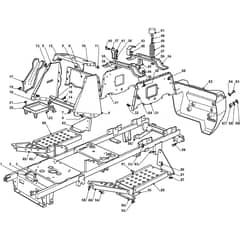 1438M - 2008 - 299958383/BM8 - Mountfield Ride On Mower Frame Diagram