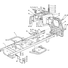 1438M SD - 2002-2005 - 299952333/MOE - Mountfield Ride On Mower Frame Diagram