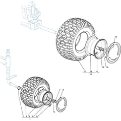 1438M SD - 2002-2005 - 299952333/MOE - Mountfield Ride On Mower Wheels Diagram