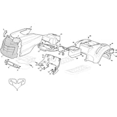 1438M-SDB - 2023 - 2T0510283/MTF - Mountfield Ride On Mower Body Diagram