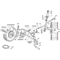 1440H - 2003 - 13-2660-13 - Mountfield Ride On Mower Steering Diagram