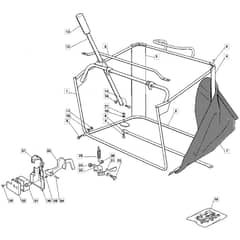 1440H - 2004 - 13-2660-14 - Mountfield Ride On Mower Grasscatcher Diagram