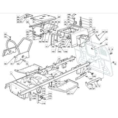 1440H - 2005 - 13-2660-15 - Mountfield Ride On Mower Frame Diagram
