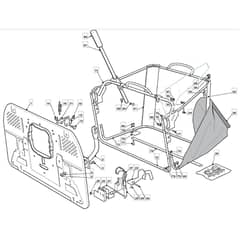 1440H - 2007 - 13-2675-11 - Mountfield Ride On Mower Grasscatcher Diagram