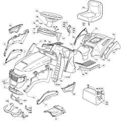 1440H - 2006 - 13-2684-11 - Mountfield Ride On Mower Body Diagram