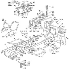 1440H - 2006 - 13-2684-11 - Mountfield Ride On Mower Chassis Diagram