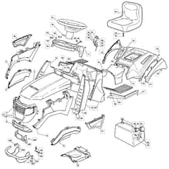 1440H - 2007 - 13-2684-12 - Mountfield Ride On Mower Body Diagram