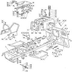 1440H - 2007 - 13-2684-12 - Mountfield Ride On Mower Chassis Diagram