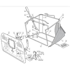 1440H - 2004-2005 - 299931333/MOE - Mountfield Ride On Mower Grasscatcher Diagram