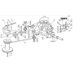 1440H - 2002-2005 - 299931333/MOU - Mountfield Ride On Mower Transmission Diagram