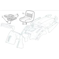 1440H - 2007 - 299931383/ME7 - Mountfield Ride On Mower Seat Diagram