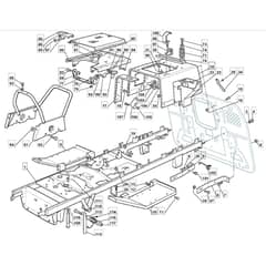 1440H - 2006 - 299931383/MOE - Mountfield Ride On Mower Frame Diagram