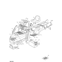 1440M - 2004 - 13-2653-14 - Mountfield Ride On Mower Body Diagram