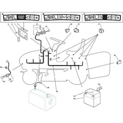 1440M - 2004 - 299911333/MOE - Mountfield Ride On Mower Electric Equipment Diagram