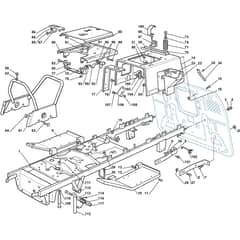 1440M - 2004-2006 - 299911383/MO6 - Mountfield Ride On Mower Frame Diagram