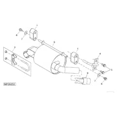 John Deere 1445 - PC10345 - Muffler - ST451756